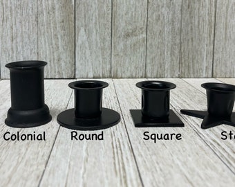 Black Iron Candle Holders