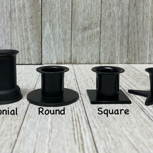 Black Iron Candle Holders