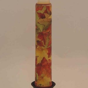 Vela de Colheita de Folhas de Outono - LED 6&quot; Temporizador Cônico MAIS VENDIDO
