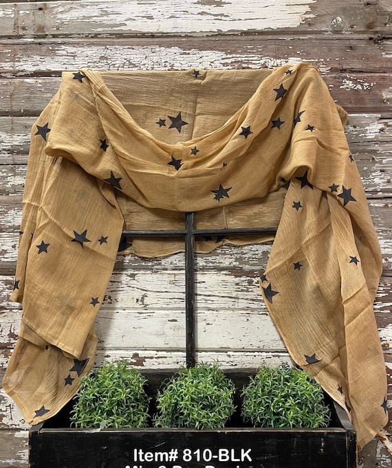 Tobacco Cloth Curtain/swag SALE Promo Red Star Black Star or Plain 5-26  Black Star Out of Stock Back in Stock Mid to Late July 2026