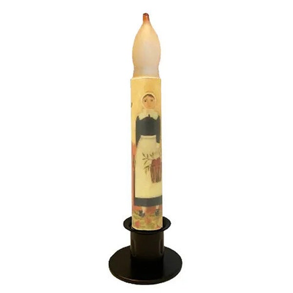 Pilgrim Woman Candle-LED 6" Timer Taper T-092 Pilgrim Man  also available