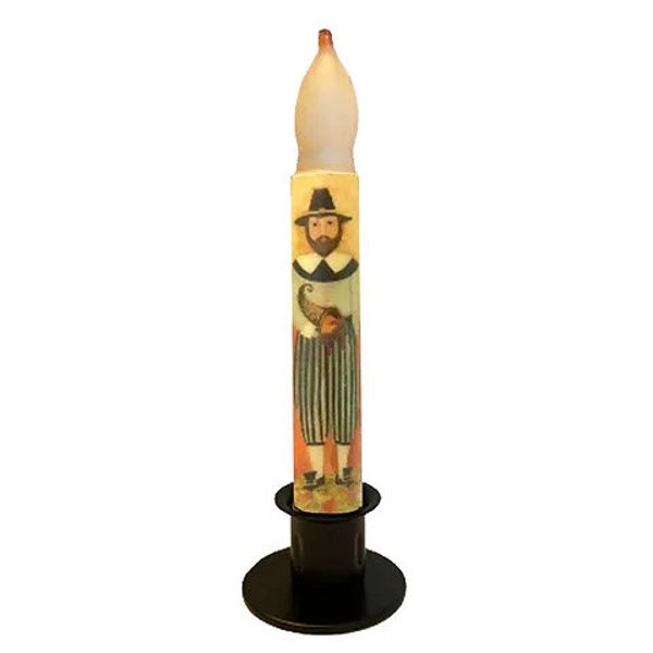 Pilgrim Man Candle-LED 6" Timer Taper T-091  Pilgrim Woman also available