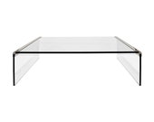 Pace Glass Waterfall Coffee Table, 1970s