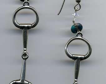 Sterling Silver Snaffle Earrings