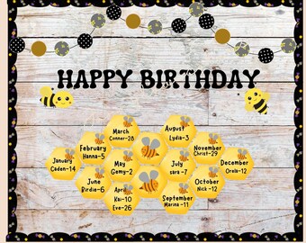 Classroom Birthday Display - Etsy