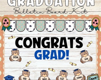 Graduation Bulletin Board kit | Kindergarten PreK Preschool