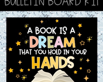 Reading Bulletin Board Kit: Back to School Decor (Digital Download)