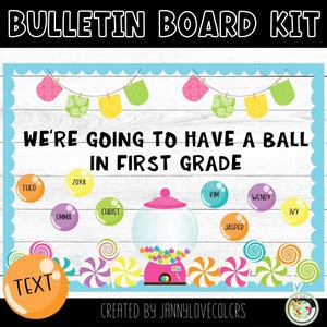 Sweet Year Bulletin Board Kit: Printable Classroom Decor (Digital Download)