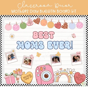 Mother&#39;s Day Bulletin Board Kit: Editable Classroom Decor (Digital Download)