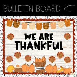 Thanksgiving Bulletin Board Kit: Fall Classroom Decor (Digital Download)