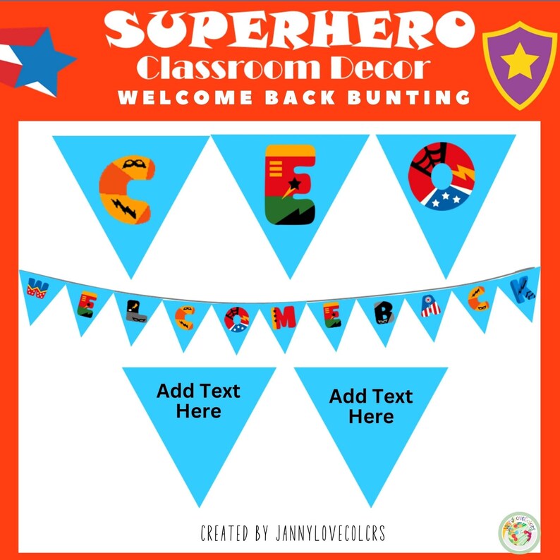 Superhero Classroom Decor Bundle: Editable Back to School Theme - Etsy