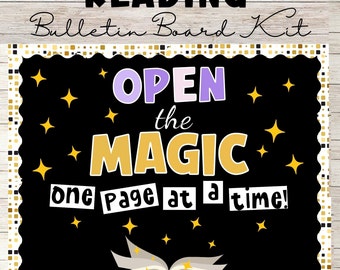 Reading is Magical Bulletin Board Kit: Classroom Decor (Instant Download)