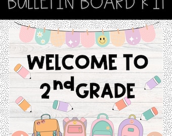 Pastel Welcome to Class Bulletin Board Kit (Digital Download)