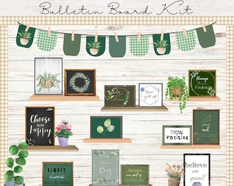 Growth Mindset Bulletin Board Kit: Editable Classroom Decor (Digital Download)