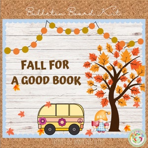 Fall for a good book Bulletin Board Fall Door Decor Bulletin Board Kit