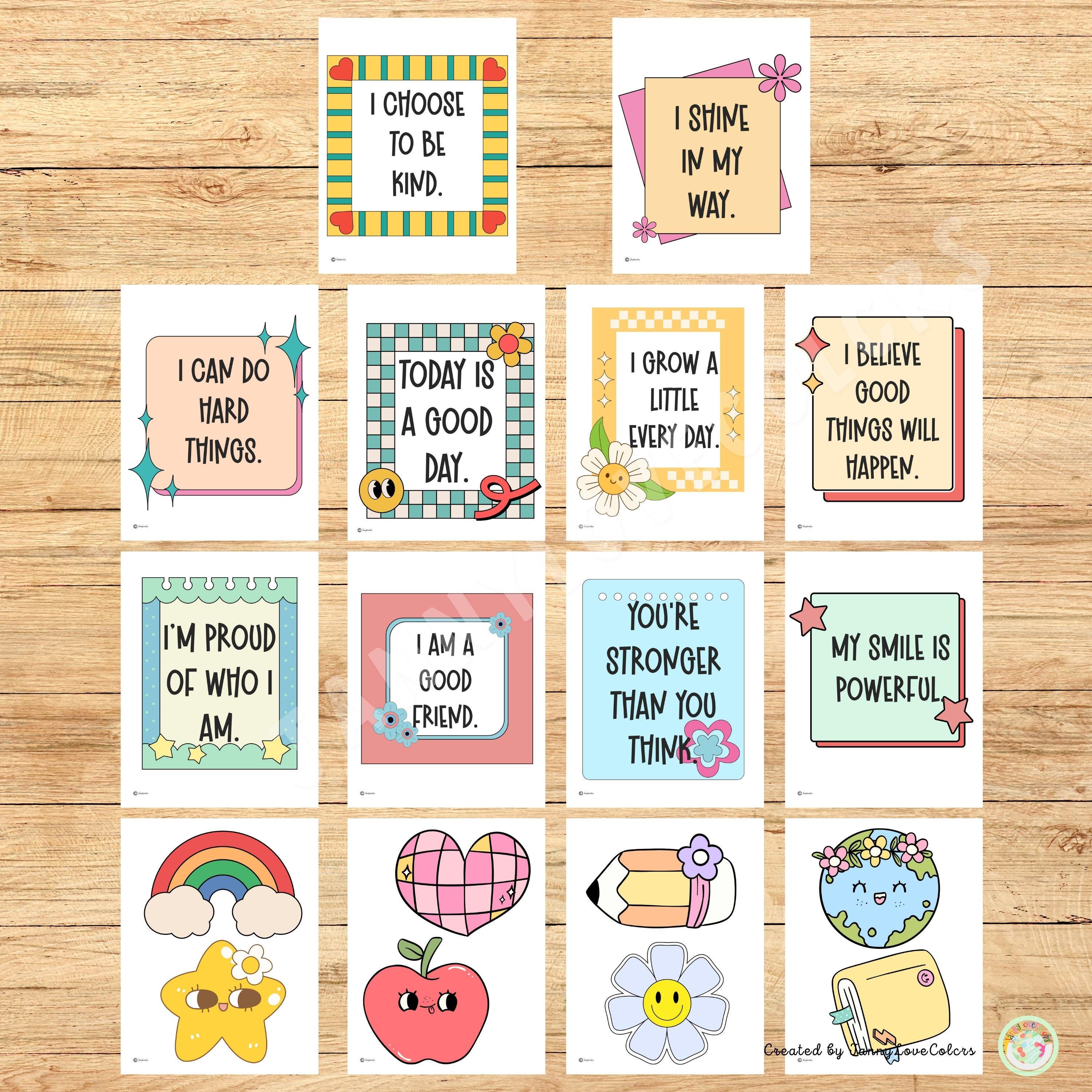 Mental Health Classroom Bulletin Board Kit: Motivational Decor (digital ...