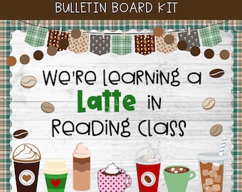 Coffee Lover Classroom Bulletin Board Decor (Digital Download)