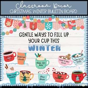 Winter Mental Health Awareness Bulletin Board Kit Emotional Learning Classroom  Social Emotional Learning Wall Door Display