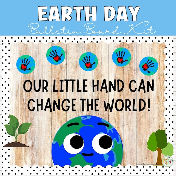 Earth Day Bulletin Board, April Door Decor Classroom Display, Earth Day Display