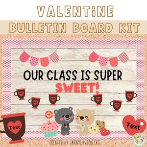 Love Bears Valentine&#39;s Day Bulletin Board Kit (Digital Download)