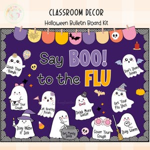 Halloween Bulletin Board Kit | Mental Health Classroom | Positive Affirmation School Classroom Decor