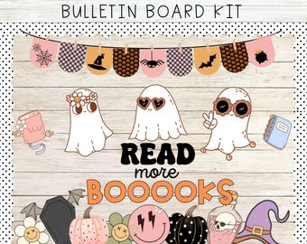 Retro Halloween Bulletin Board: Classroom Decor (Digital Download)
