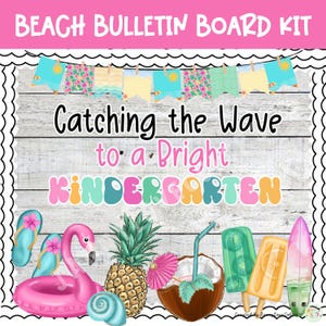 Beach Bulletin Board Kit | Beach Theme Classroom Decor | Back to School