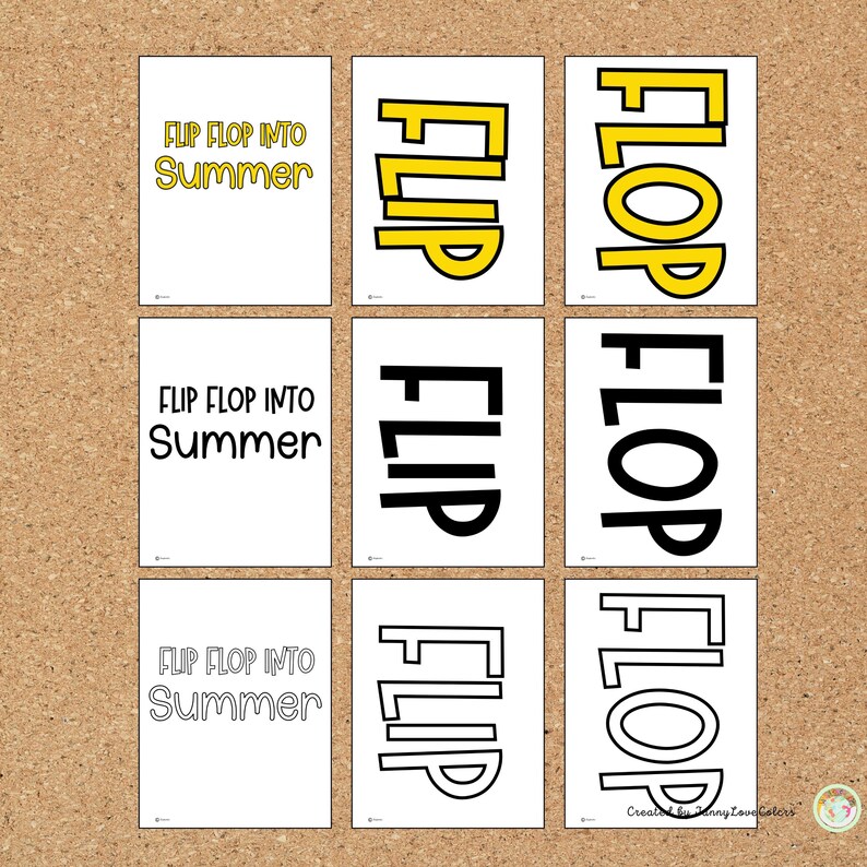 Summer Flip Flop Bulletin Board Kit: Editable Classroom Decor (digital ...