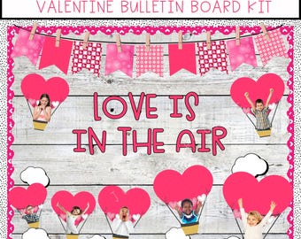 Valentine&#39;s Day bulletin board | February Classroom Decor | Door Decor | Editable