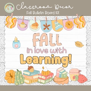 Fall Classroom Bulletin Board Kit: Autumn Decor (PDF Download)