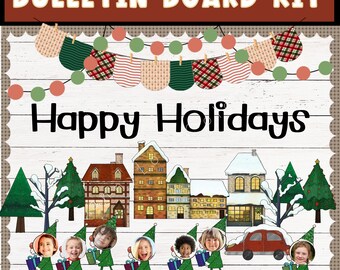 Christmas Bulletin Board Kit: Holiday Classroom Decor (PDF)