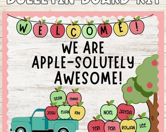Apple-solutely Back to School Bulletin Board | Door Decor | Classroom Decor | Editable Designs | Welcome Back