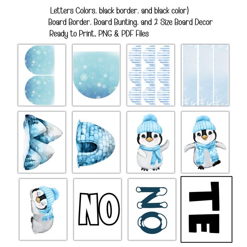 Winter Bulletin Board Kit | Penguin Classroom Decor | Growth Mindset ...
