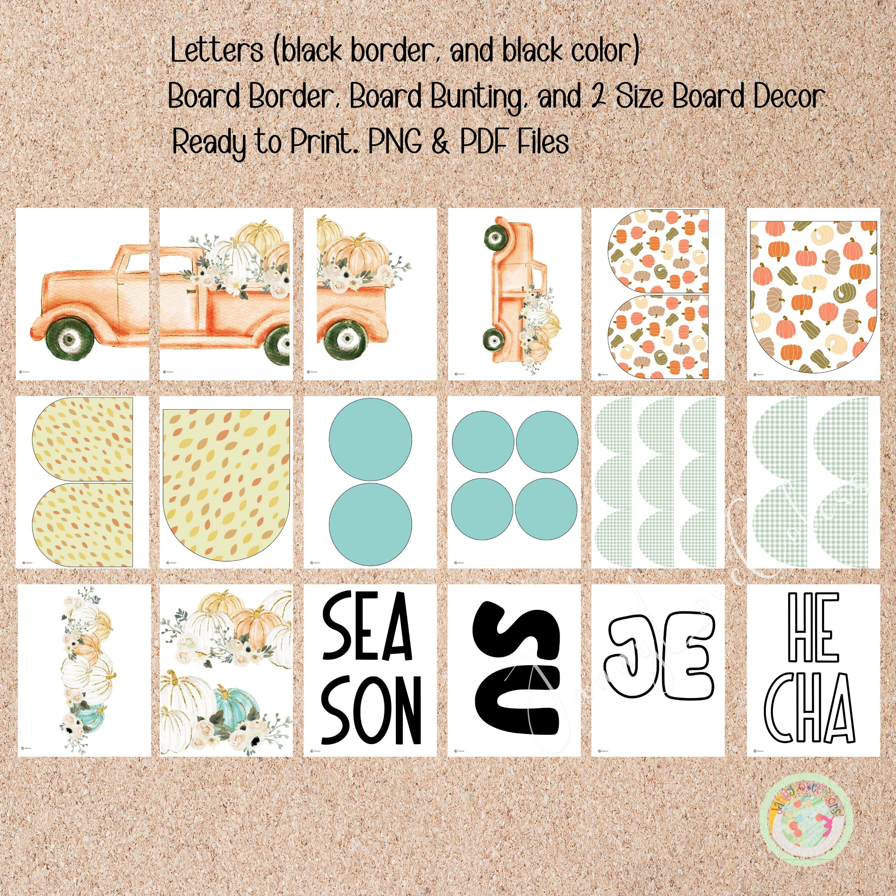 Fall Bulletin Board Kit: Jesus Christ Bible Verse, Classroom Decor (PDF ...