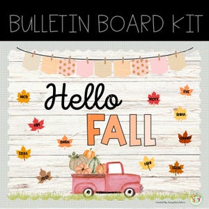 Fall Classroom Bulletin Board Kit: Autumn Decor (Digital Download)