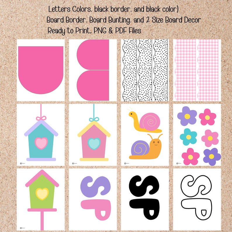 Spring Easter Bulletin Board Kit | Classroom Door Decor (editable Canva ...