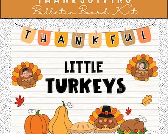 Thanksgiving Bulletin Board Kit: Fall Classroom Decor (Digital Download)