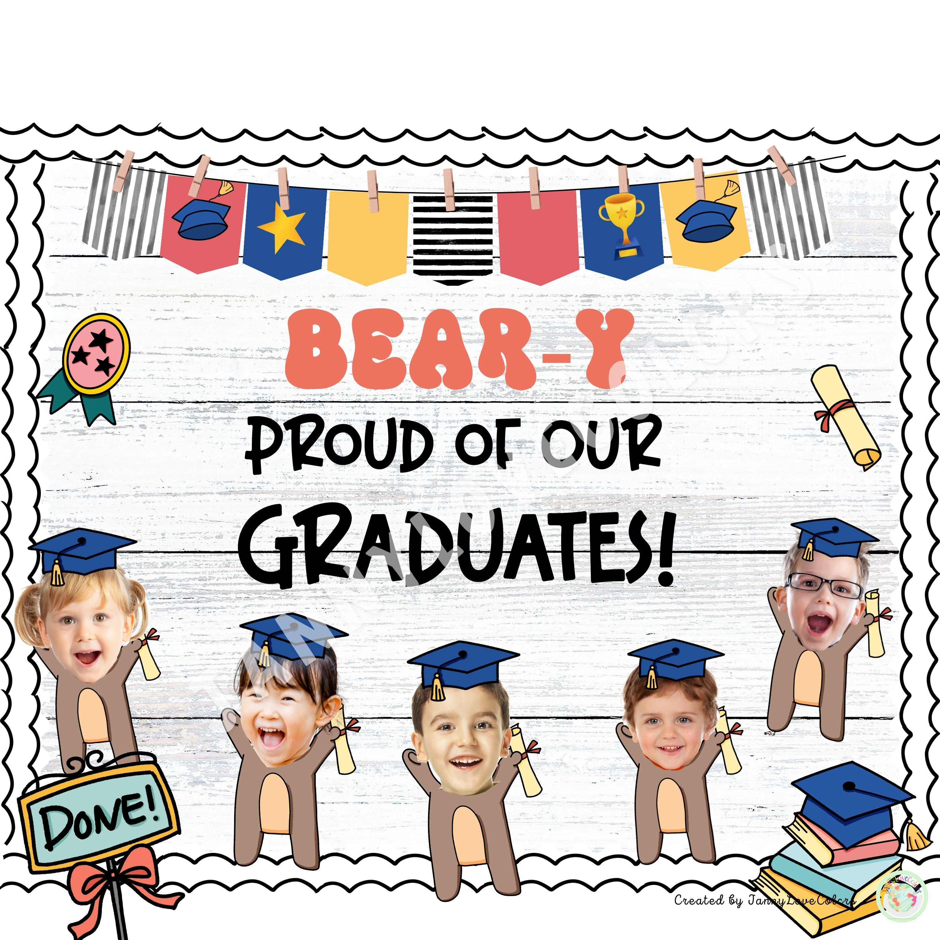 Graduation Classroom Bulletin Board Kit: End of Year Decor (digital ...
