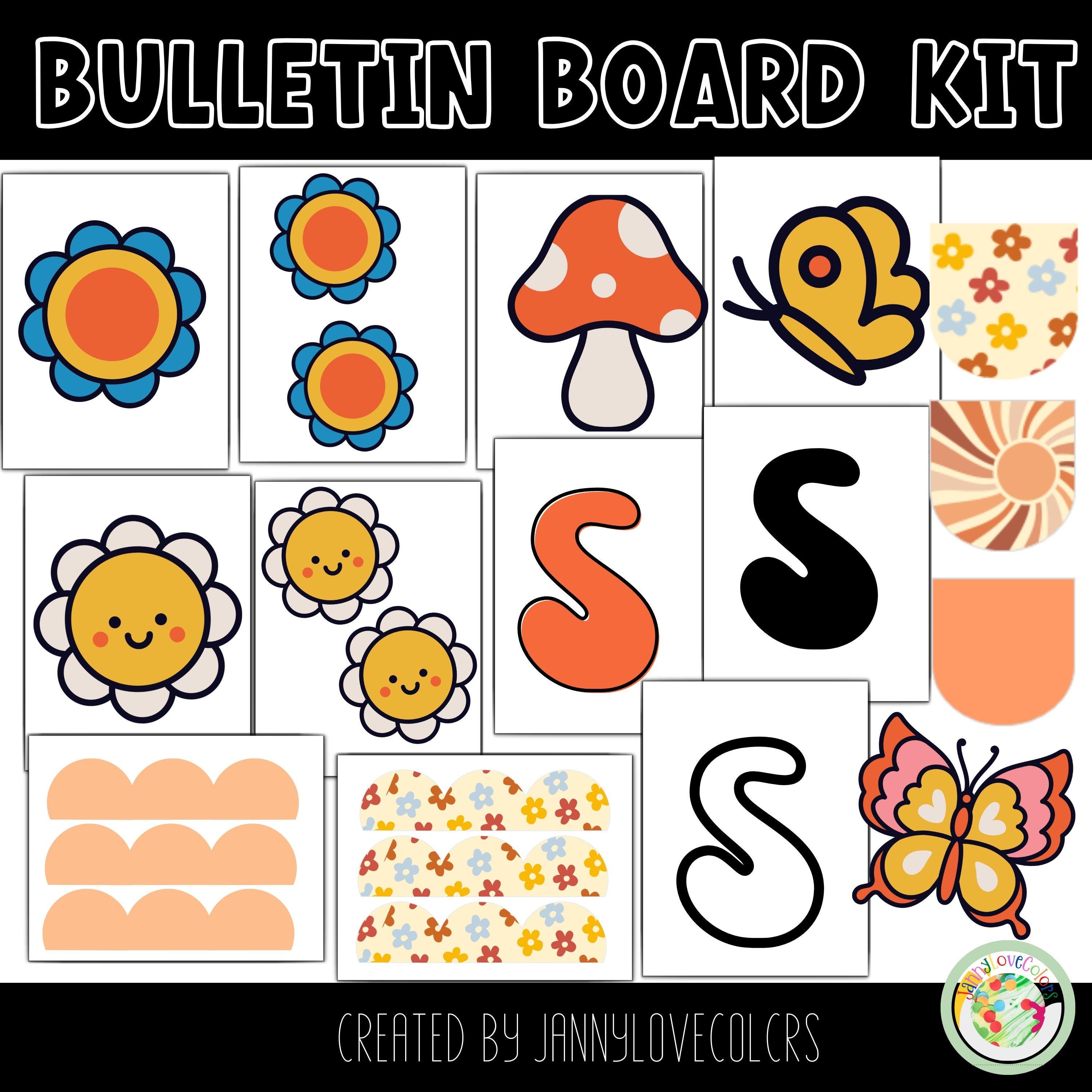 Retro Sunshine Bulletin Board Kit: Summer Classroom Decor (digital ...