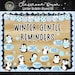 Winter Wellness Reminders Bulletin Board | Penguin SEL Classroom Decor ...