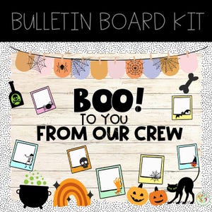 Fall Halloween Bulletin Board Decor: Classroom Door Decoration (Digital Download)