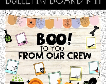 Fall Halloween Bulletin Board Decor: Classroom Door Decoration (Digital Download)
