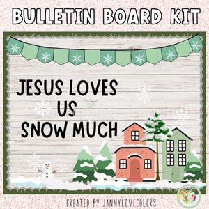 Winter Bulletin Board Bulletin Board Kit Classroom Decor Digital Download