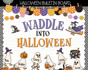 Silly Goose Witch Halloween Bulletin Board Kit: Classroom Decor (PDF Files)