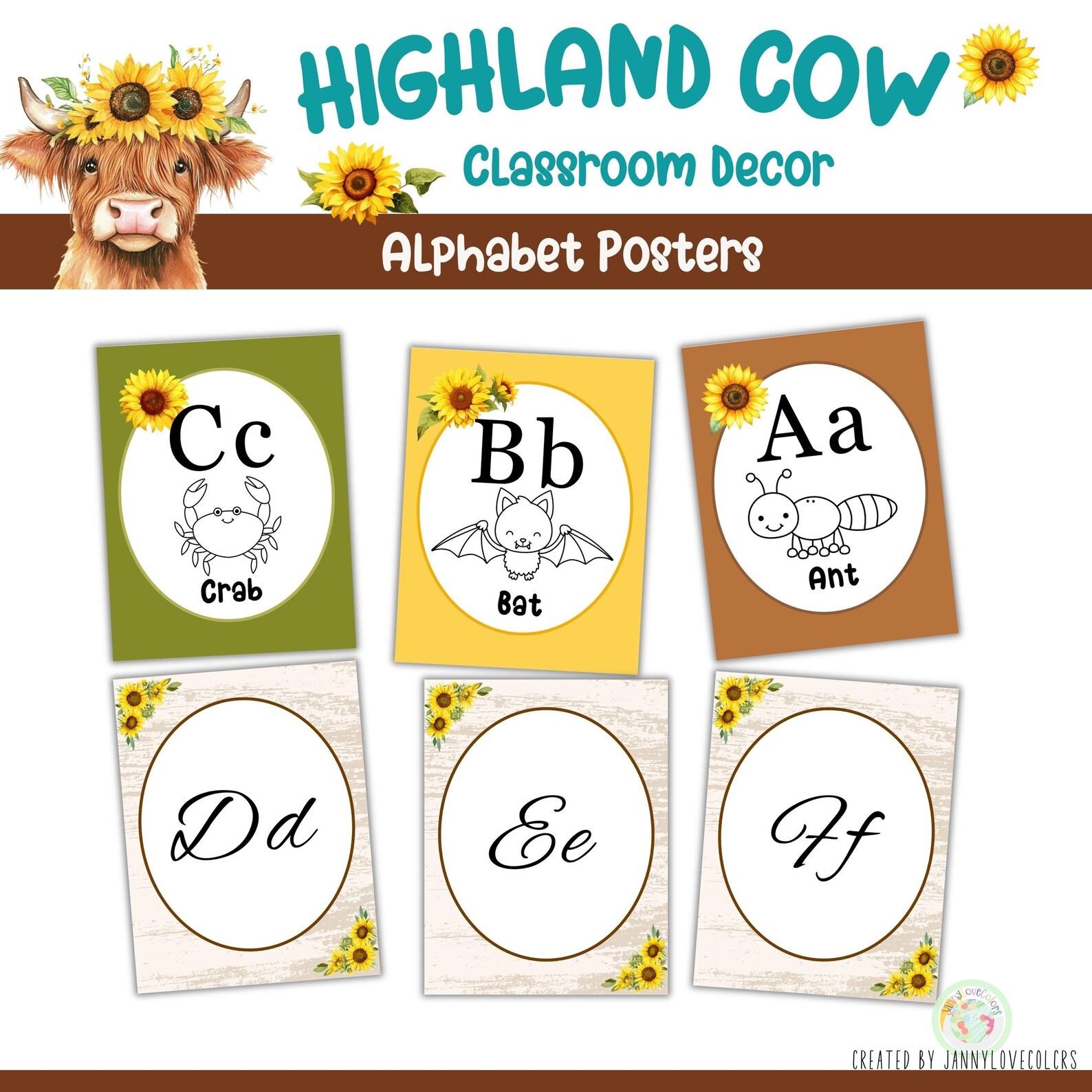 Highland Cow Classroom Decor Bundle Boho Neutral Theme Editable - Etsy