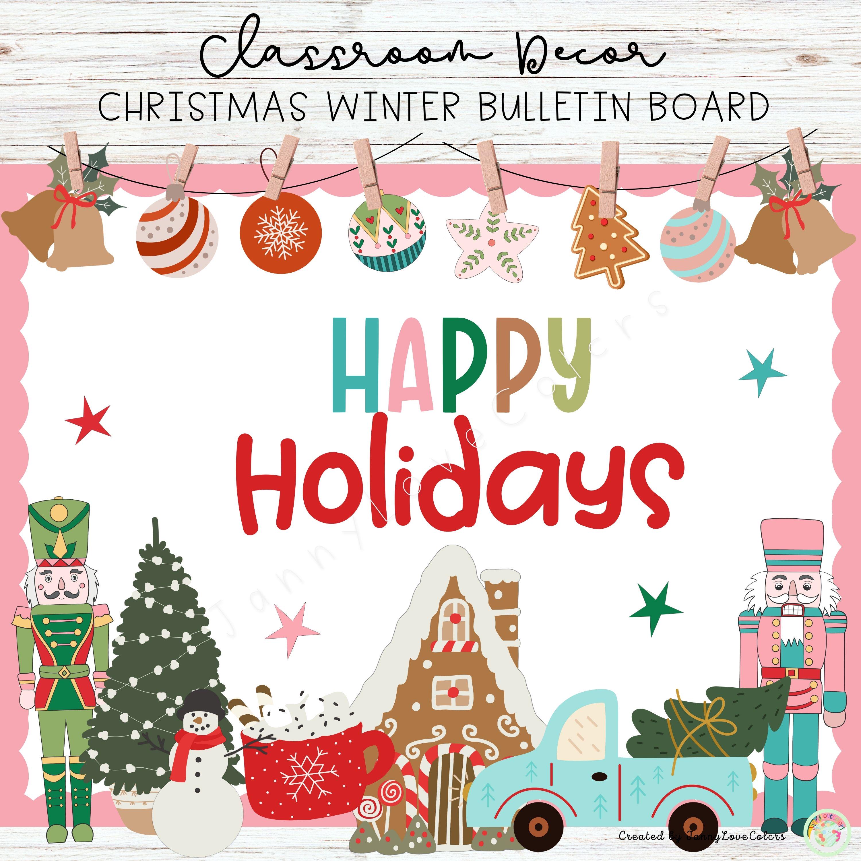 Nutcracker Christmas Bulletin Board Kit: Holiday Classroom Decor (PDF ...