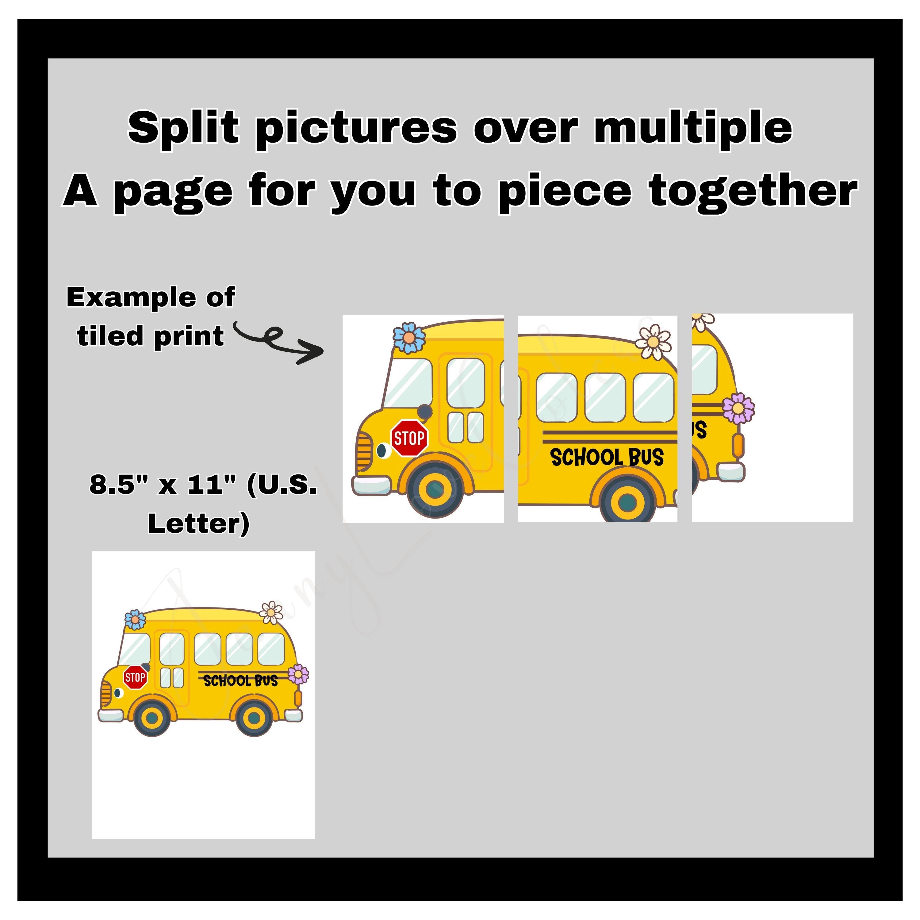 Back to School Bus Bulletin Board Kit – Classroom Decor (digital ...