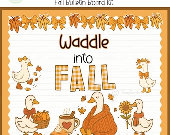 Silly Goose Fall Bulletin Board Kit: Autumn Classroom Decor (Digital Download)