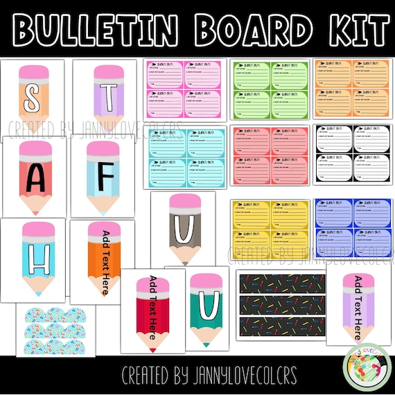 Motivations-Pinnwand Set – 112 Teile Für Büro & Klassenzimmer