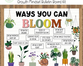 Motivational Quotes Bulletin Board Kit: Back To School Classroom Decor (PDF Download